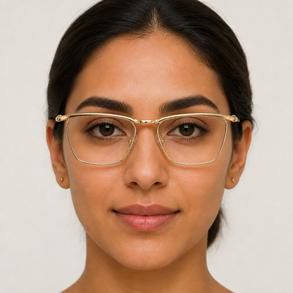 Static Gold Eyeglasses